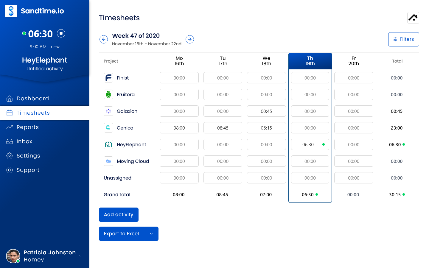 Timesheets